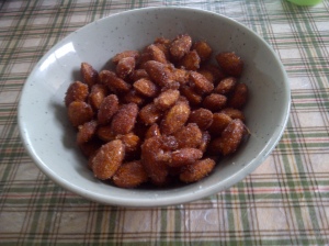 Honey roasted almonds
