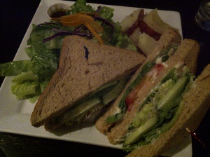 X-site vegetable sandwich