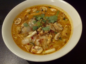 Tom yum noodle with tofu
