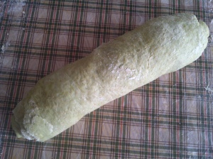 loaf of matcha bread
