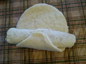 Layering bread dough