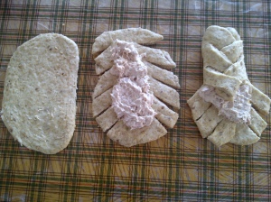shaped tuna fish bread