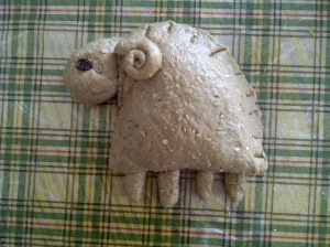 sheep shaped bun