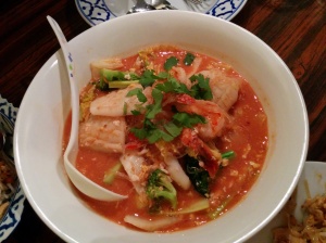 Thai suki with seafood