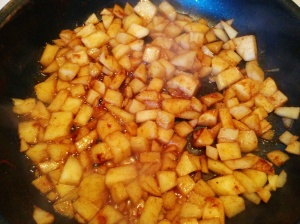 simmering cinnamon apples