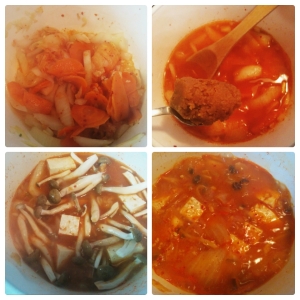 cooking korean stew