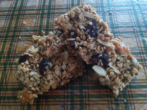Healthy granola bar snacks
