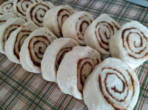 prepared cinnamon buns