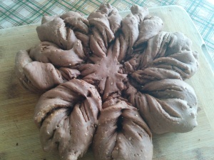 Chocolate Flower bread
