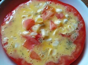 baked tomato egg