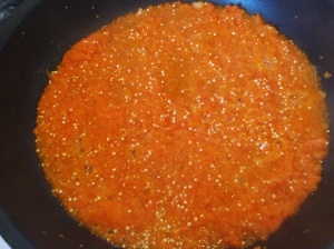 healthy quinoa with carrots