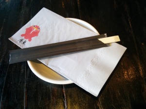 Japanese napkin with fish