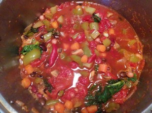Chili with beans and vegetables