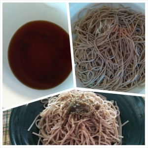 Japanese cold buckwheat noodles