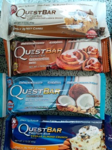 Variety of Quest bars