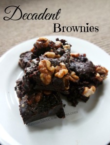 Decadent chocolate brownies