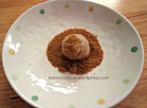 cinnamon sugar dough ball
