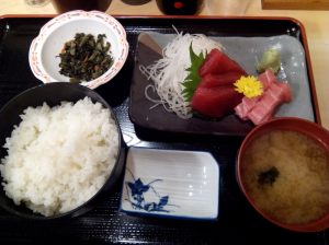 Teishouku sashimi