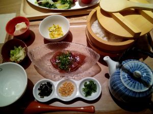 sashimi rice set meal