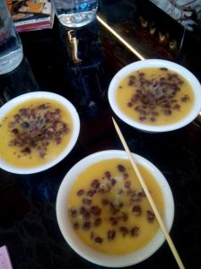 Steamed red bean pudding