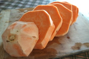 slices of yam