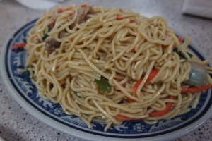 Taiwanese Lo mien noodles
