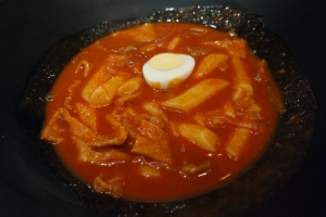 Korean tteokbokki spicy rice cake