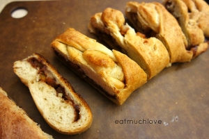 braided cinnamon brioche bread