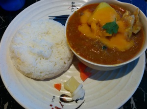 Mango curry with chicken