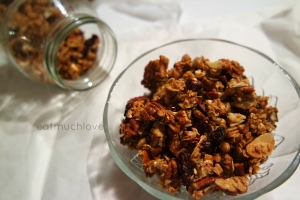 vegan Maple pecan granola clusters 